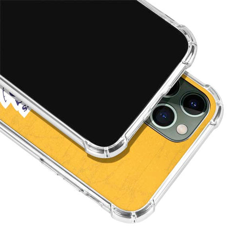 NBA Los Angeles Lakers Distressed iPhone 12 Pro Clear Case