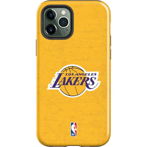 NBA Los Angeles Lakers Distressed iPhone 12 Pro Max Impact Case