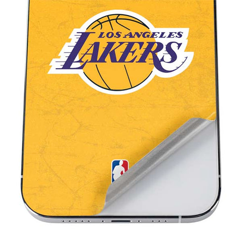 NBA Los Angeles Lakers Distressed iPhone 12 Pro Max Skin