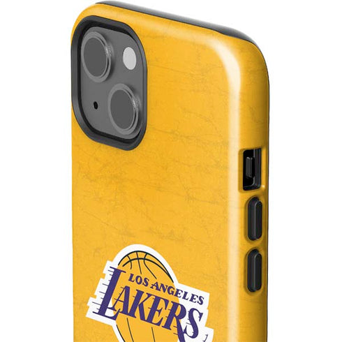 NBA Los Angeles Lakers Distressed iPhone 13 Impact Case