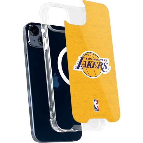 NBA Los Angeles Lakers Distressed iPhone 13 MagSafe Case