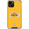 NBA Los Angeles Lakers Distressed iPhone 13 Mini Clear Case