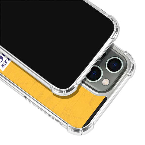 NBA Los Angeles Lakers Distressed iPhone 13 Pro Clear Case