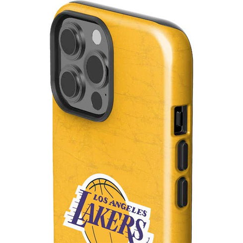 NBA Los Angeles Lakers Distressed iPhone 13 Pro Max Impact Case