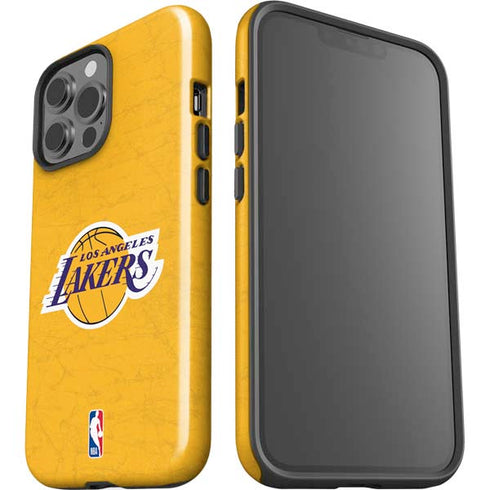 NBA Los Angeles Lakers Distressed iPhone 13 Pro Max Impact Case