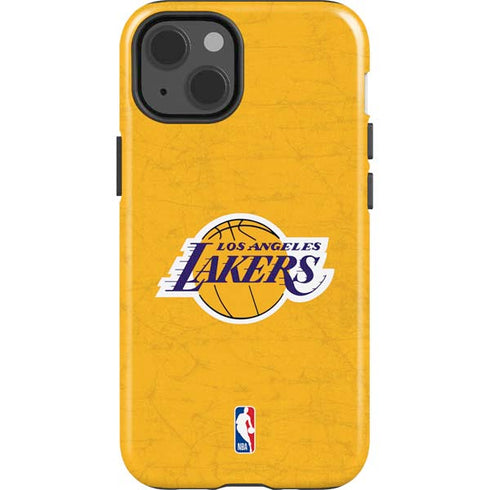 NBA Los Angeles Lakers Distressed iPhone 14 Impact Case