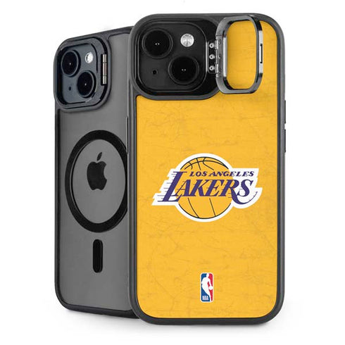 NBA Los Angeles Lakers Distressed iPhone 14 Plus Kickstand Case