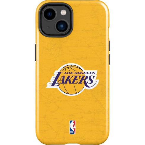 NBA Los Angeles Lakers Distressed iPhone 15 Impact Case