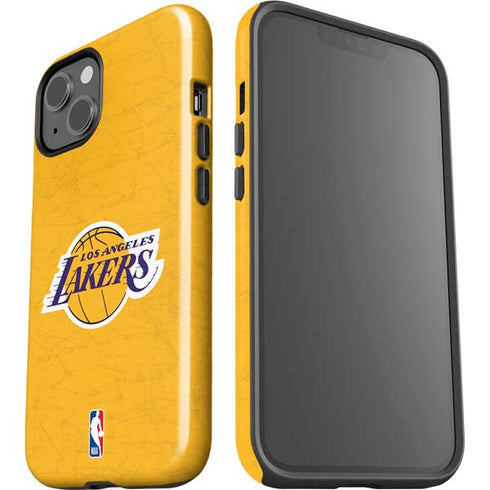 NBA Los Angeles Lakers Distressed iPhone 15 Impact Case
