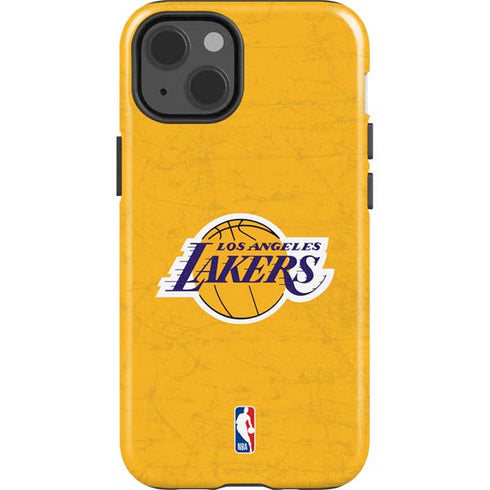 NBA Los Angeles Lakers Distressed iPhone 15 Plus Impact Case