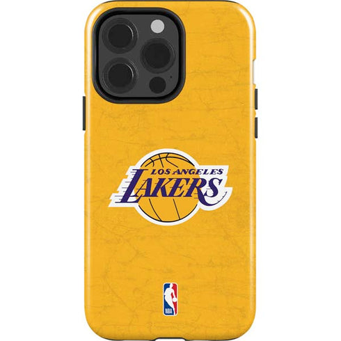 NBA Los Angeles Lakers Distressed iPhone 15 Pro Impact Case