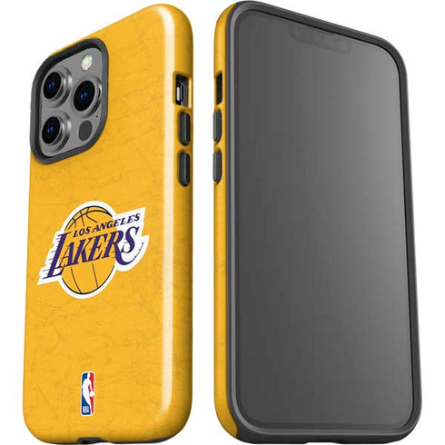 NBA Los Angeles Lakers Distressed iPhone 15 Pro Impact Case