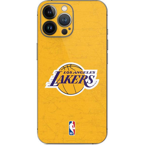 NBA Los Angeles Lakers Distressed iPhone 15 Pro Max Skin