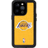 NBA Los Angeles Lakers Distressed iPhone 15 Pro Waterproof Case