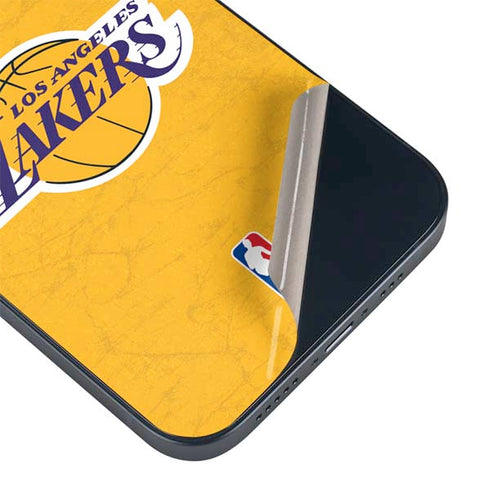 NBA Los Angeles Lakers Distressed iPhone 15 Skin