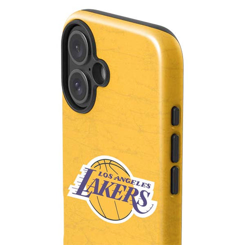 NBA Los Angeles Lakers Distressed iPhone 16 Impact Case