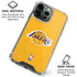 NBA Los Angeles Lakers Distressed iPhone 16 Pro Max Clear Case