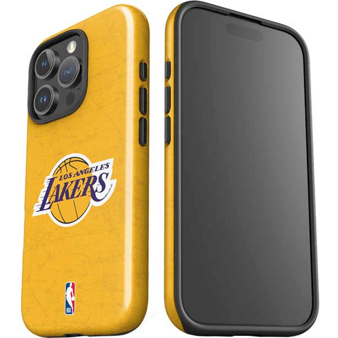 NBA Los Angeles Lakers Distressed iPhone 16 Pro Max Impact Case