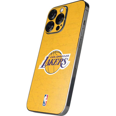 NBA Los Angeles Lakers Distressed iPhone 16 Pro Skin