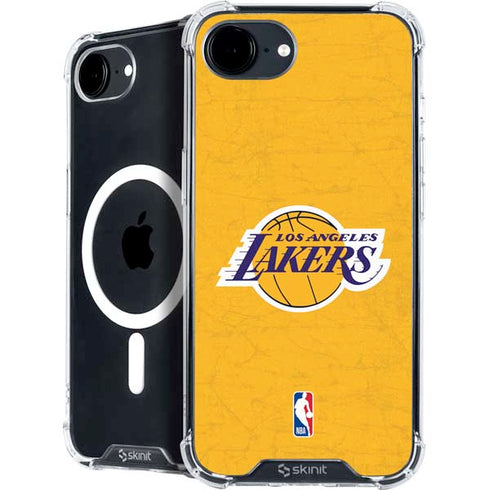 NBA Los Angeles Lakers Distressed iPhone 16e MagSafe Case