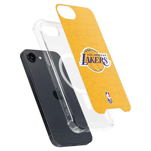 NBA Los Angeles Lakers Distressed iPhone 16e MagSafe Case