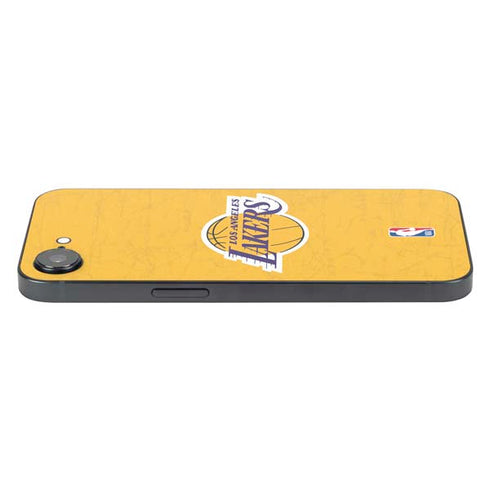 NBA Los Angeles Lakers Distressed iPhone 16e Skin