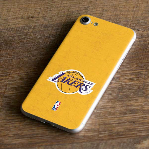 NBA Los Angeles Lakers Distressed iPhone 8 Skin