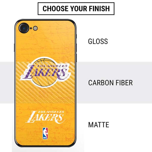 NBA Los Angeles Lakers Distressed iPhone SE (2nd & 3rd Gen) Skin