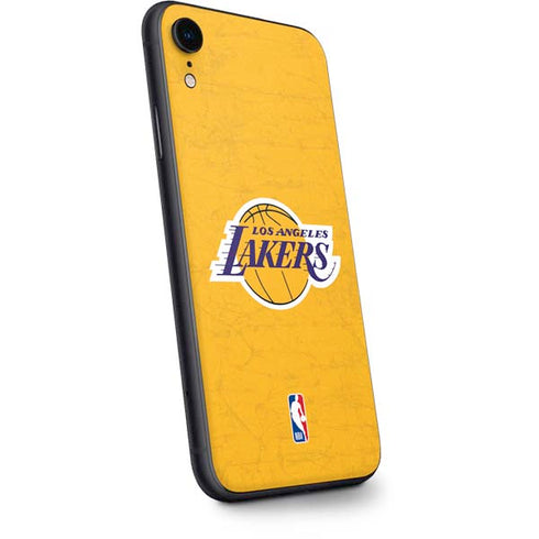 NBA Los Angeles Lakers Distressed iPhone XR Skin