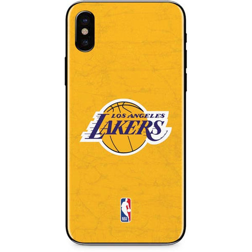 NBA Los Angeles Lakers Distressed iPhone XS Max Skin
