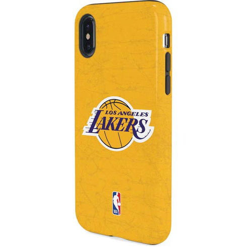 NBA Los Angeles Lakers Distressed iPhone XS Pro Case