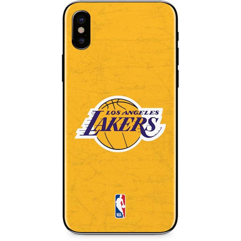NBA Los Angeles Lakers Distressed iPhone XS Skin