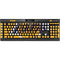 NBA Los Angeles Lakers Distressed K95 RGB PLATINUM Mechanical Gaming Keyboard Skin