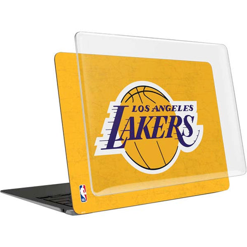 NBA Los Angeles Lakers Distressed MacBook Air 13in (2020) Case plus Skin