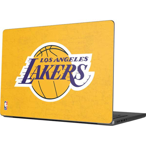 NBA Los Angeles Lakers Distressed MacBook Pro 14in (2021-24) Skin