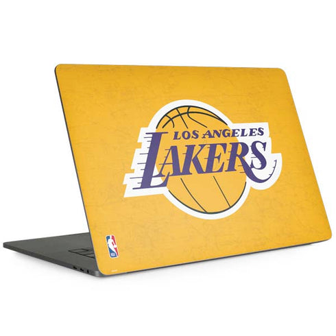 NBA Los Angeles Lakers Distressed MacBook Skins