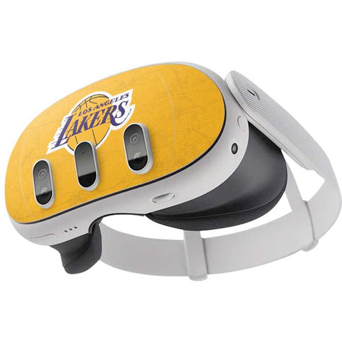 NBA Los Angeles Lakers Distressed Meta Quest 3 Skin