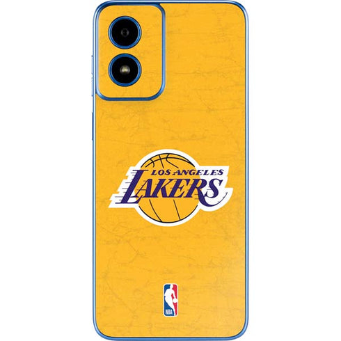 NBA Los Angeles Lakers Distressed Moto G Play 4G (2024) Skin