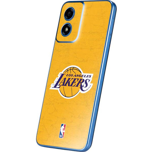 NBA Los Angeles Lakers Distressed Moto G Play 4G (2024) Skin