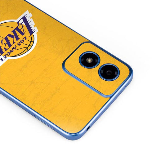 NBA Los Angeles Lakers Distressed Moto G Play 4G (2024) Skin