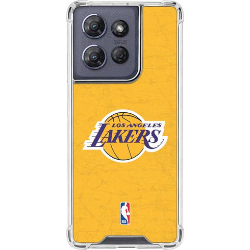 NBA Los Angeles Lakers Distressed Moto G Play 5G (2025) Clear Case
