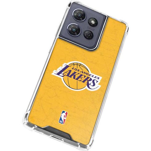 NBA Los Angeles Lakers Distressed Moto G Power 5G (2025) Clear Case