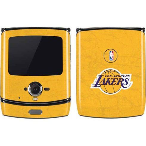 NBA Los Angeles Lakers Distressed Motorola RAZR Skin
