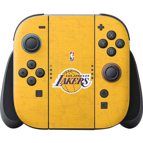 NBA Los Angeles Lakers Distressed Nintendo Switch 2 (2025) Joy-Con Controller Skin