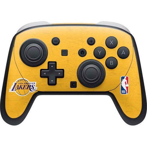 NBA Los Angeles Lakers Distressed Nintendo Switch 2 (2025) Pro Controller Skin