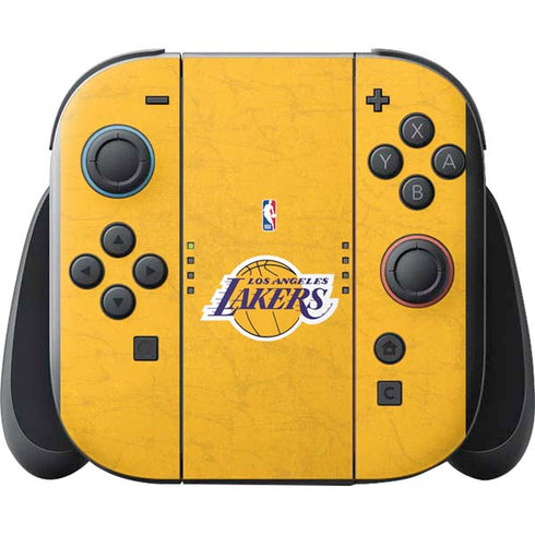 NBA Los Angeles Lakers Distressed Nintendo Switch 2 (2025) with Joy-Con Skin