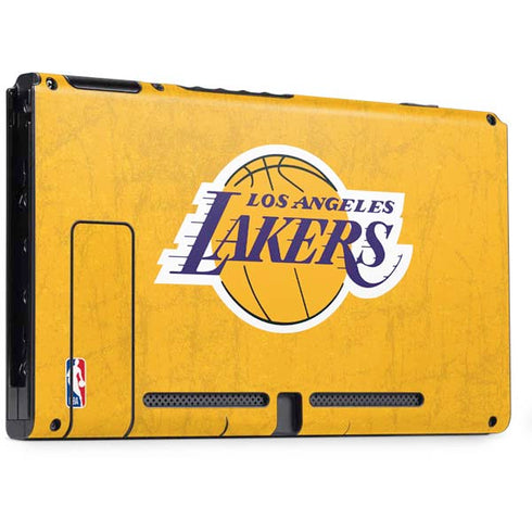 NBA Los Angeles Lakers Distressed Nintendo Switch Bundle Skin