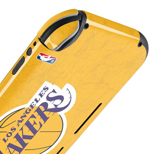 NBA Los Angeles Lakers Distressed Nintendo Switch Lite Skin