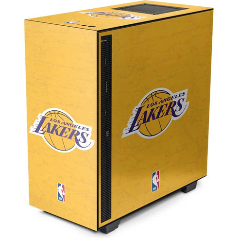 NBA Los Angeles Lakers Distressed NZXT H510 Compact ATX Mid-Tower Case Skin
