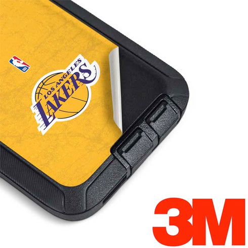 NBA Los Angeles Lakers Distressed Otterbox Defender Galaxy Skin
